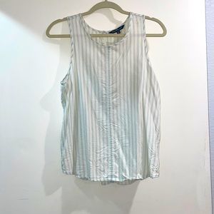 Striped Chambray Tank